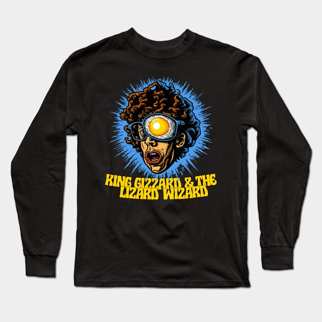 King Gizzard & The Lizard Wizard - Original Psychedelic Fan Art Long Sleeve T-Shirt by unknown_pleasures